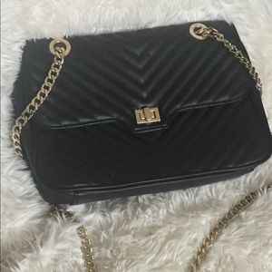 Black Quilted Steve Madden Purse